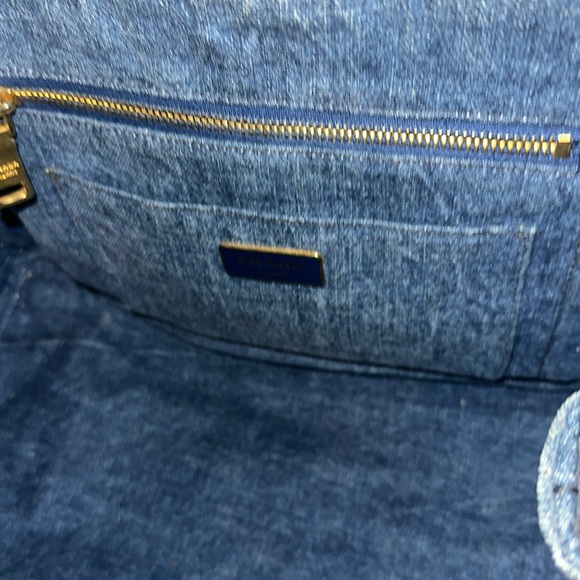 Prada Canapa Large Blue Denim Tote - Picture 9 of 17
